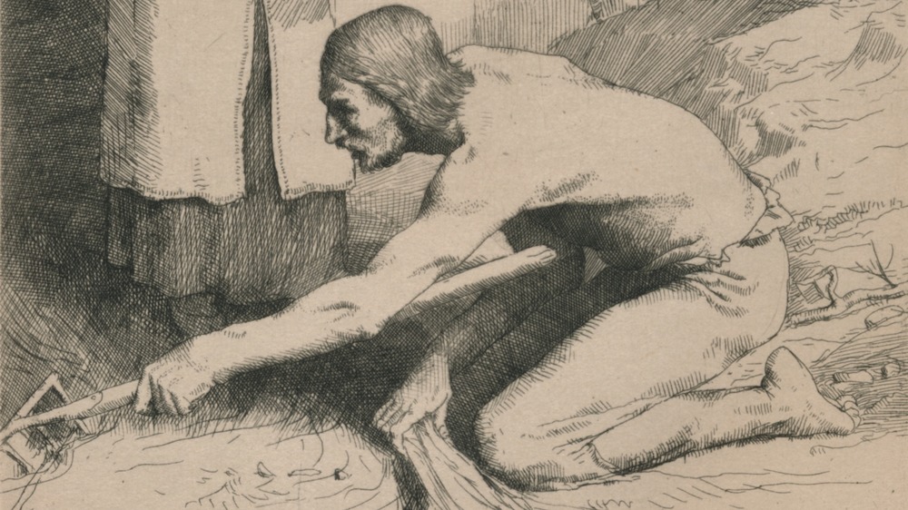 The man with muckrake illustration 