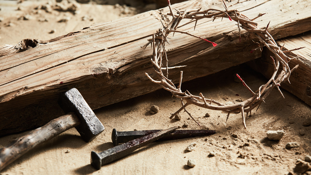 The implements of a crucifixion