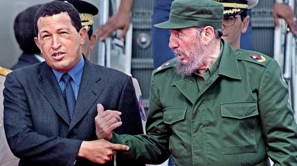 Hugo Chavez and Fidel Castro