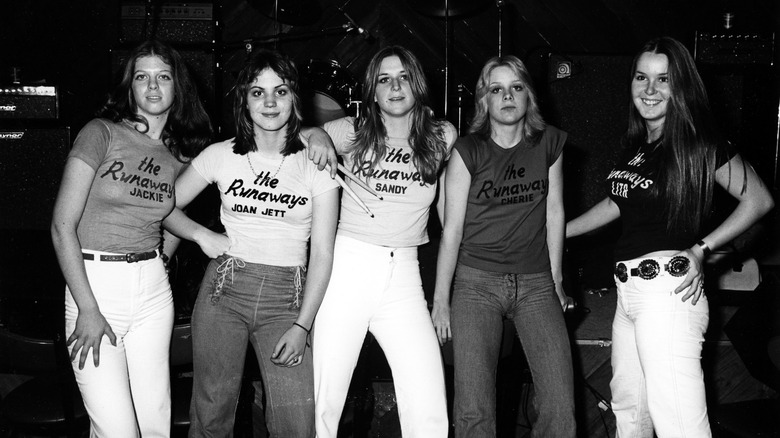 The Runaways standing