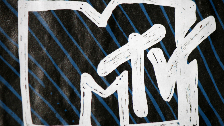 MTV logo black background