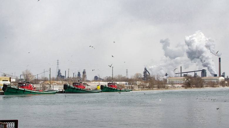 boats on Michigan's Rouge River 