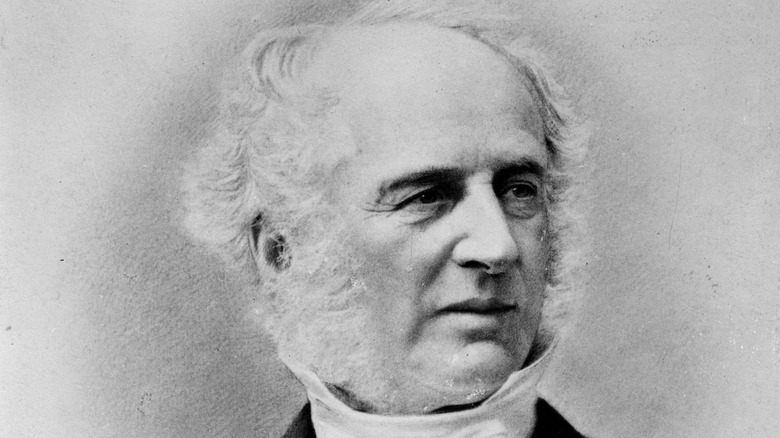 Cornelius Vanderbilt looks to his left