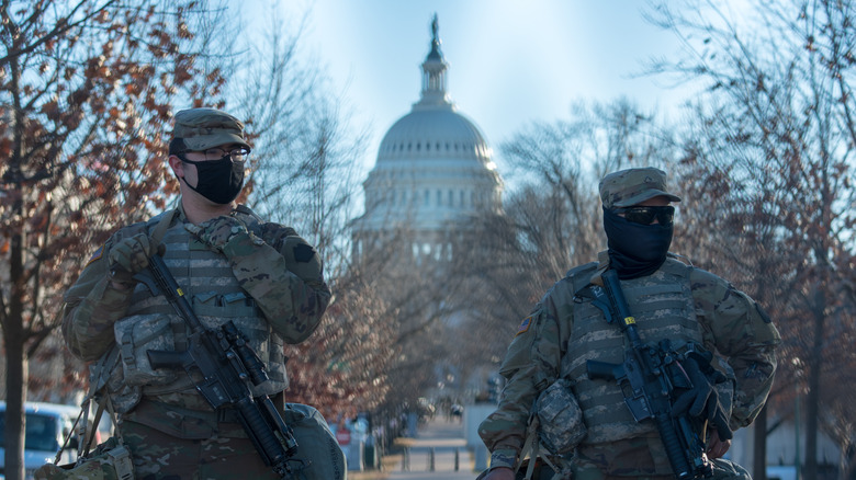 National Guardsmen at the Capitol