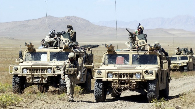 US troops patrolling in Afghanistan