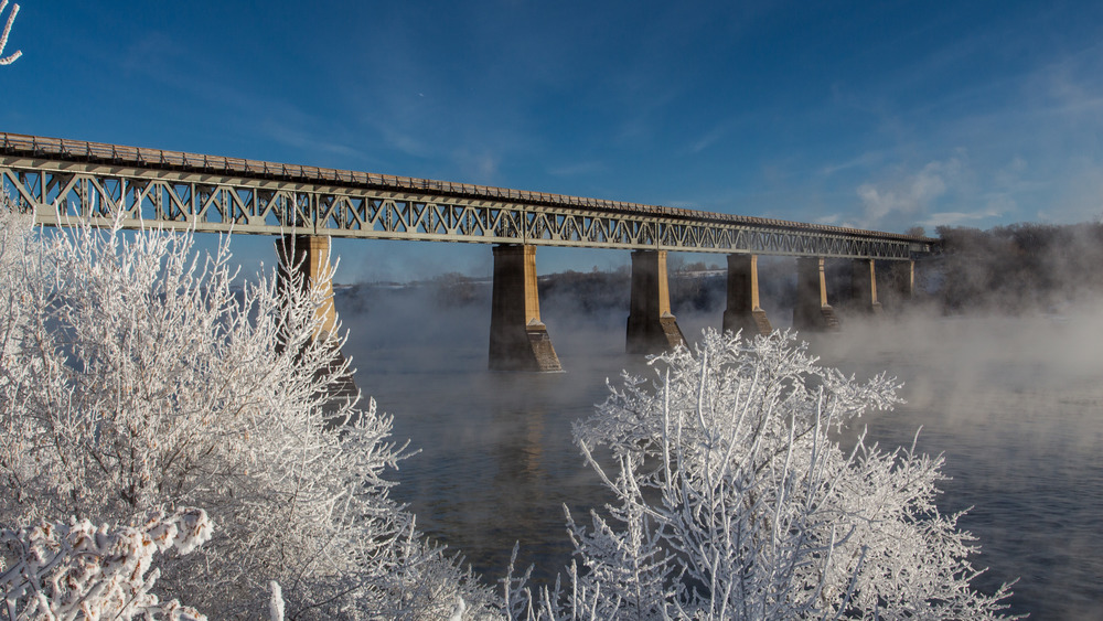Saskatoon Canada railway bridge
