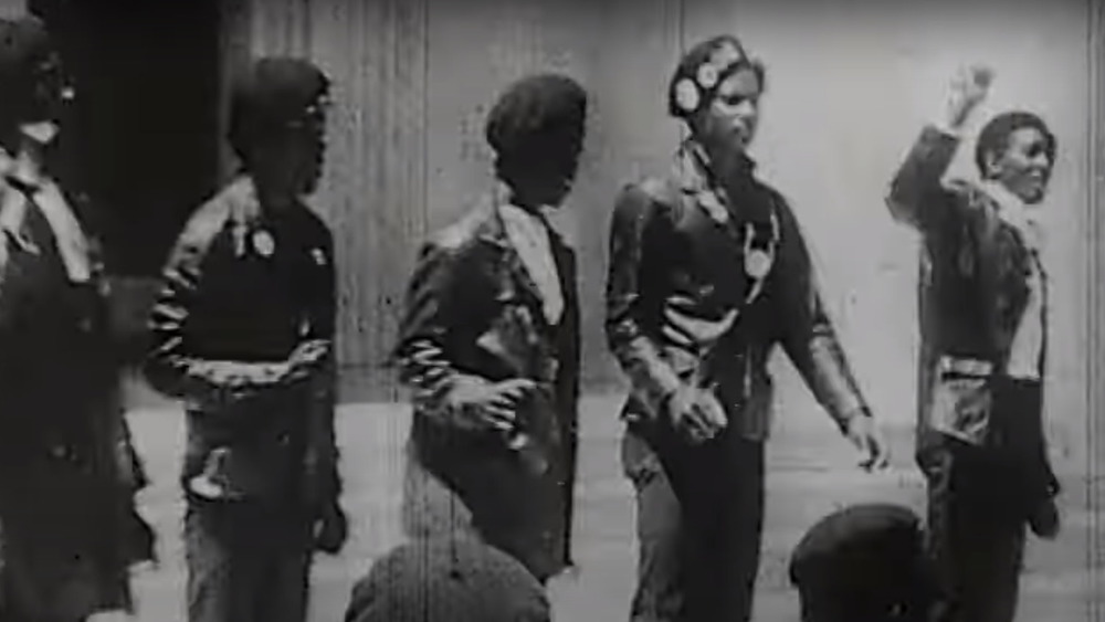 A Black Panther rally in the late 1960s