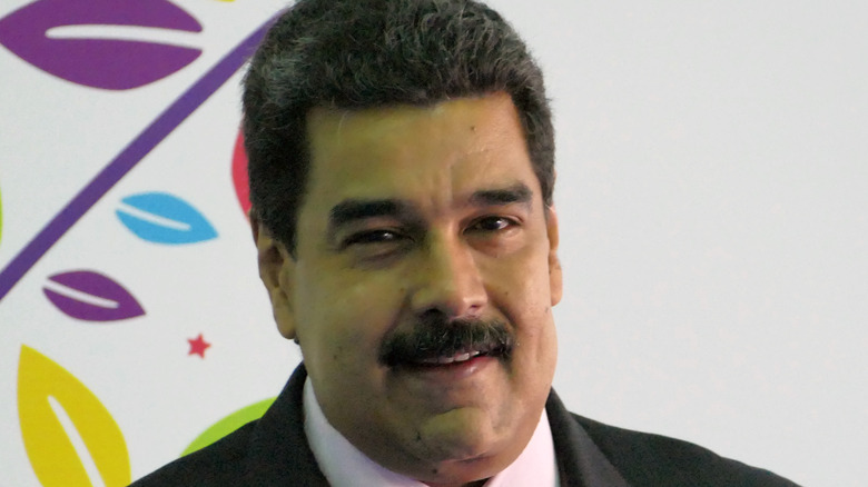 Nicolás Maduro smiling