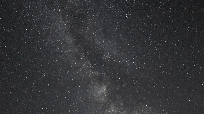 Milky Way galaxy in sky