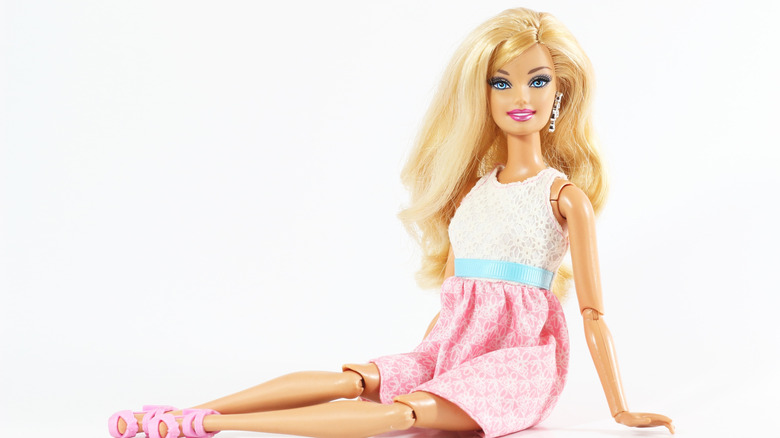 Barbie doll posing