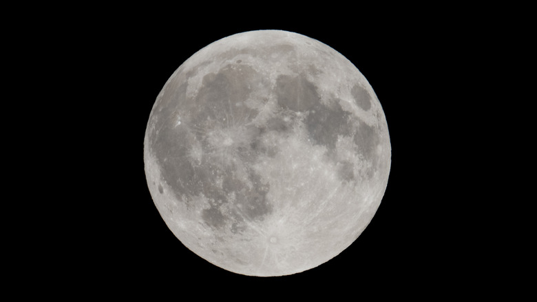 The moon at night