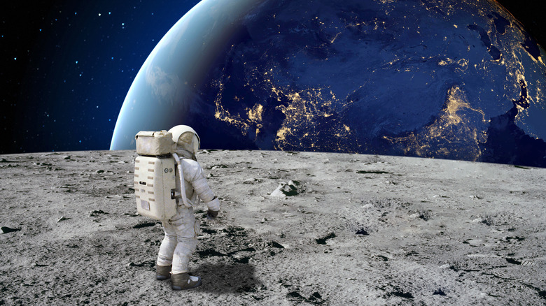 astronaut on the moon