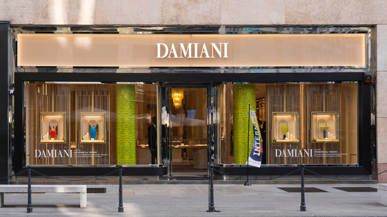Façade of Damiani jewelry store, Milan