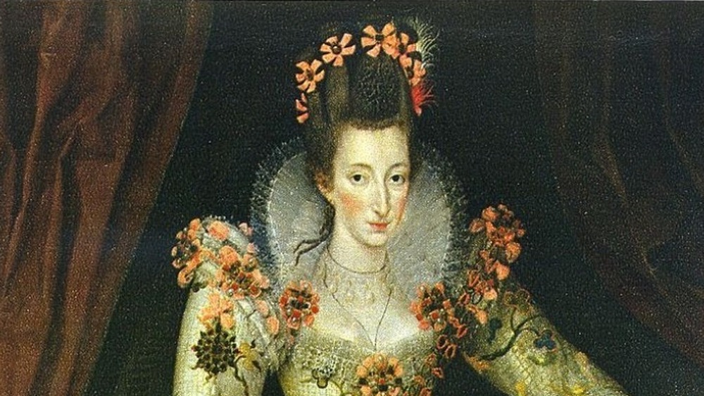 Anne de Vasevour with high collar