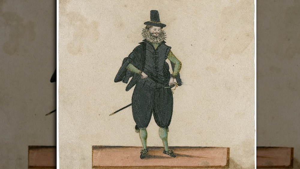 illustration of Elizabethan dress