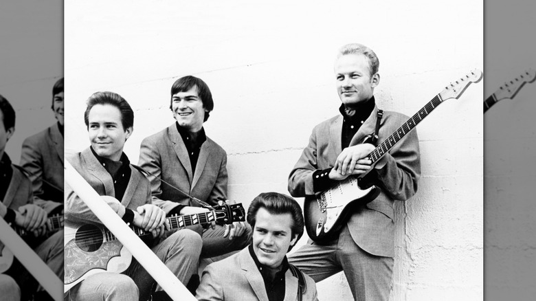The Bobby Fuller Four holding instuments