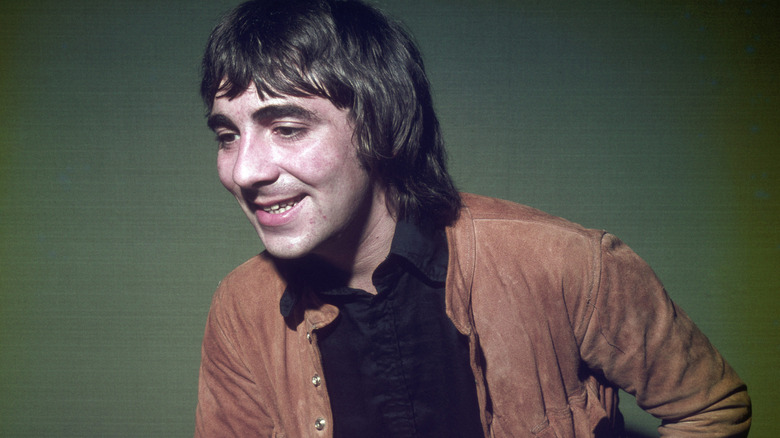 Keith Moon laughing and looking off