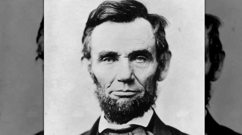 A photo of former U.S. president Abraham Lincoln