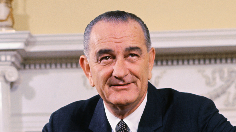 Former U.S. President Lyndon B. Johnson in the White House