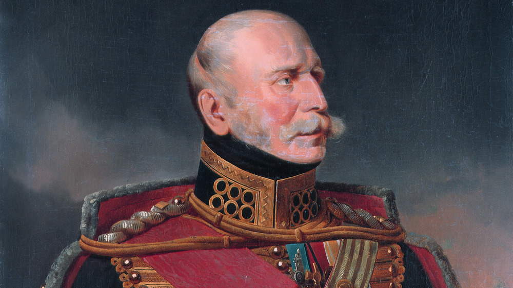 Cropped portrait of Ernest Augustus, King of Hanover, after 1842