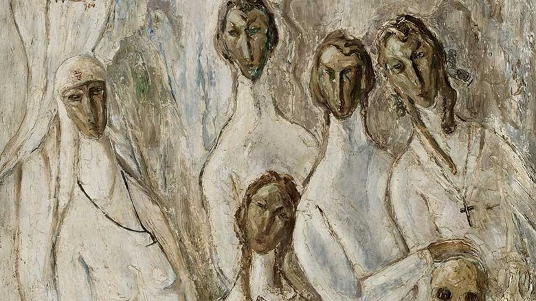 Painting of tuberculosis patients