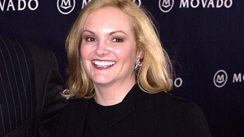 Patricia Hearst smiling and looking off