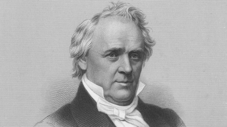James Buchanan posing in suit portrait
