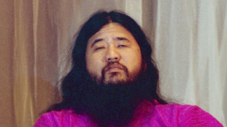 Shoko Asahara sitting