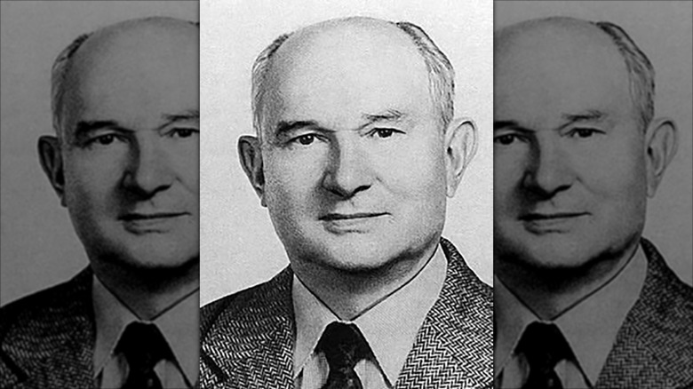 Black and white photo portrait of Dmitri Polyakov