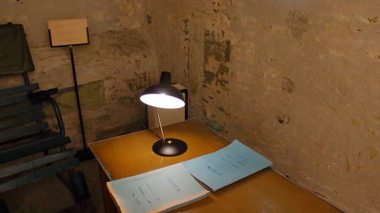 Photo of KGB prison cell in Tallinn, Estonia.