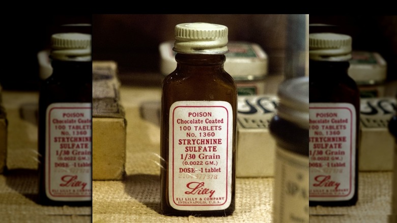 bottle of Chocolate coated strychnine