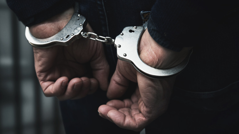 Handcuffed hands