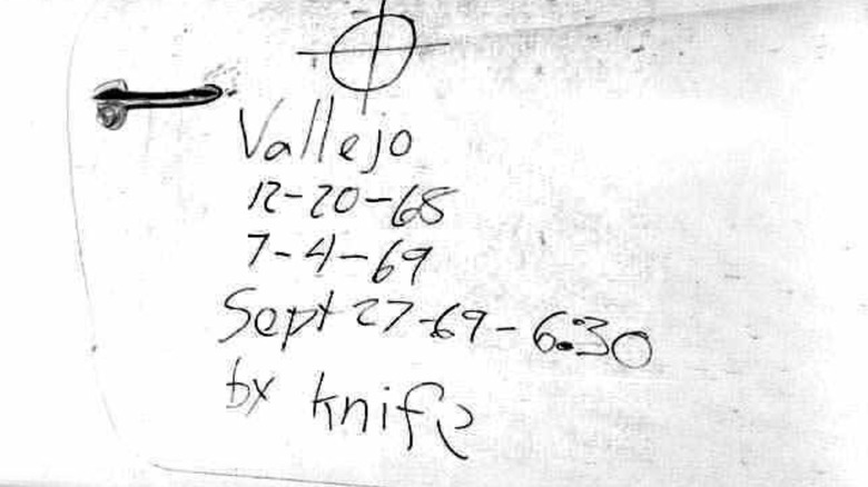 The Zodiac Killer's mark