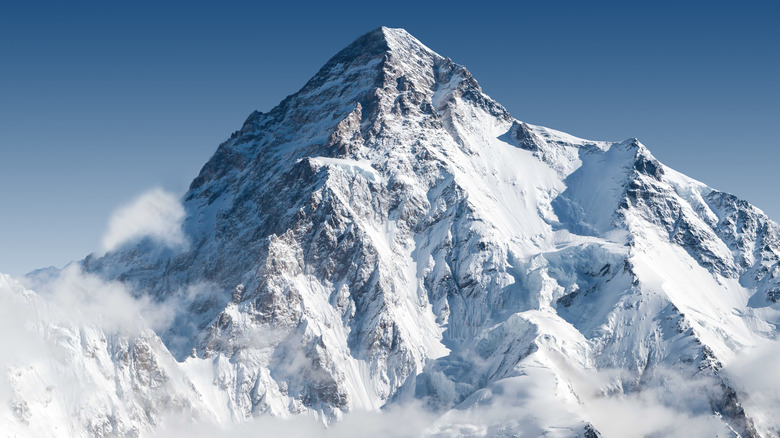 snowy mountain peak k2