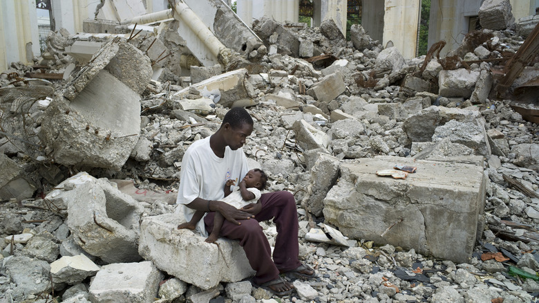 Destruction from 2010 Haitian earthquake
