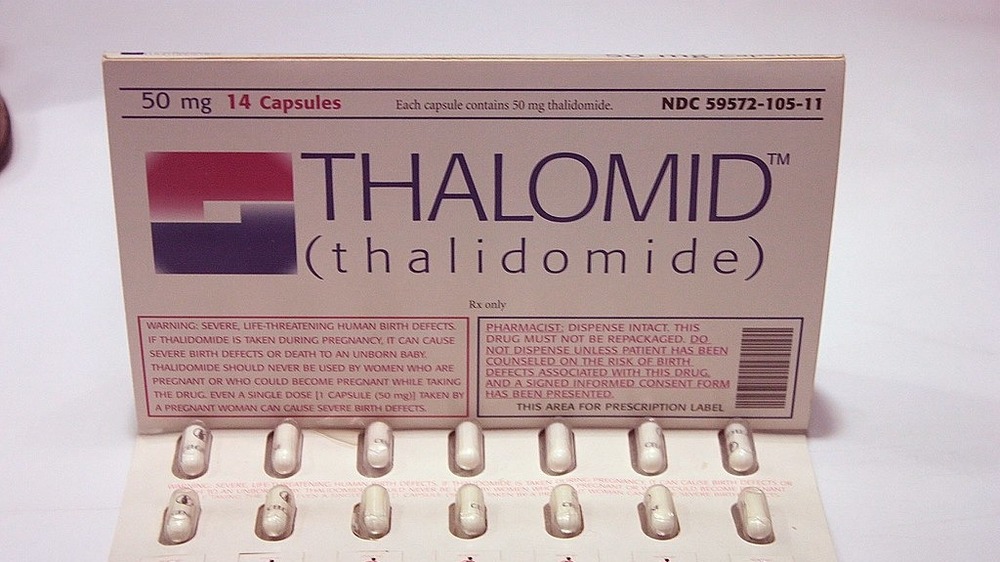 Package of thalidomide tablets