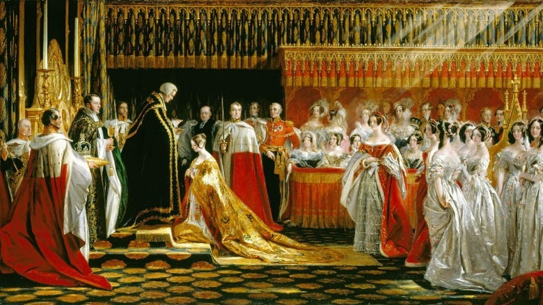 Queen Victoria coronation painting