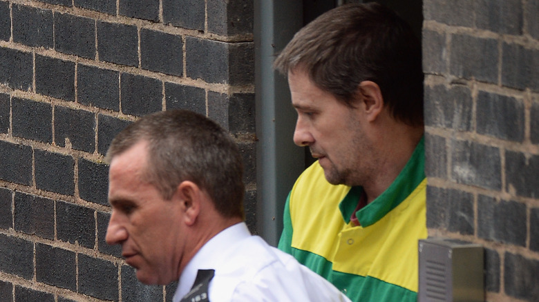 Mark Bridger being escaorted from court after his 2013 conviction