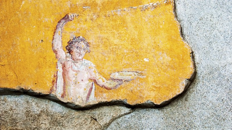 piece of pompeii fresco
