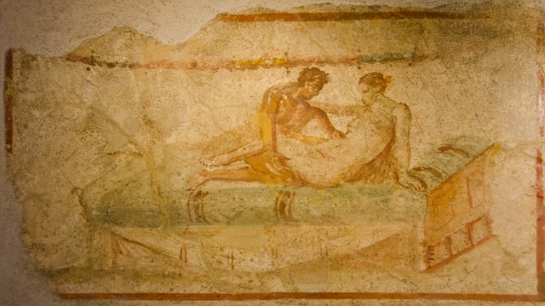 Pompeii, brothel, fresco