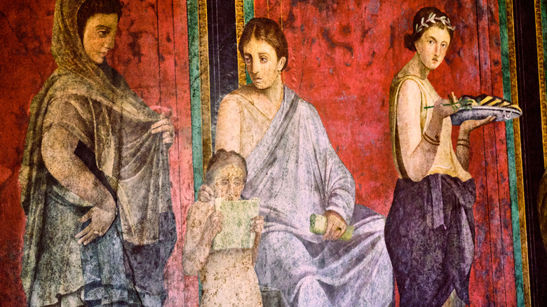 Painting found on a wall in Pompeii