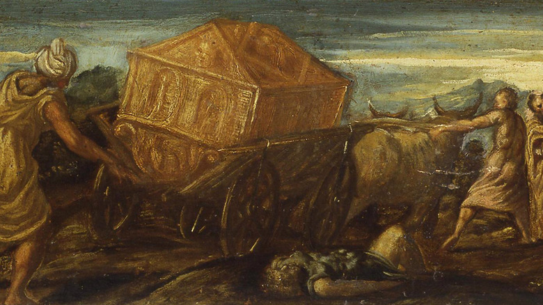 Ark falling off ox cart