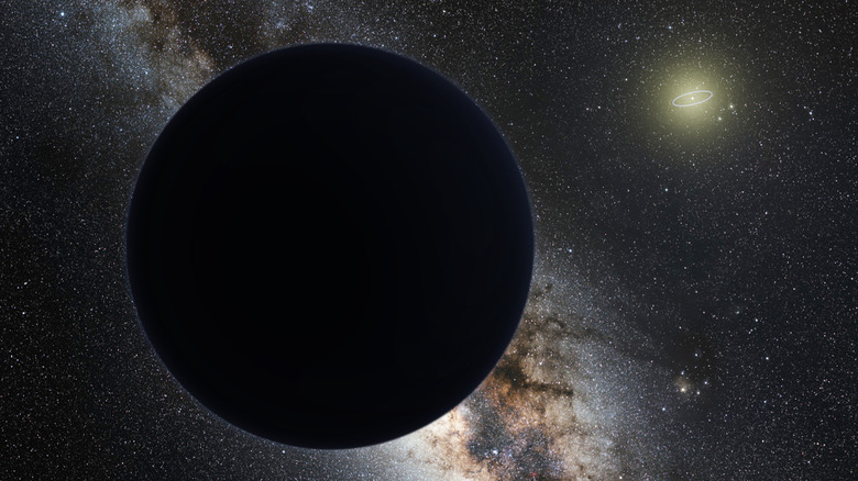 Completely black planet