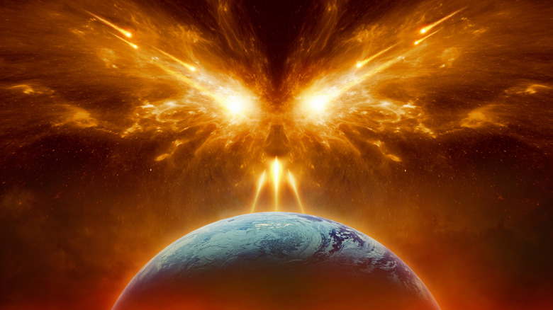 Cosmic entity bearing down on Earth