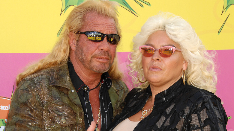 Dog and Beth Chapman posing