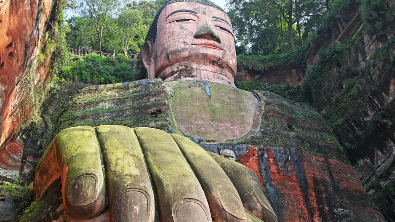 Leshan Giant Buddha is the largest stone Buddha in the world