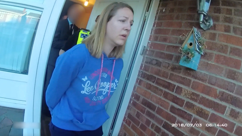 still of letby under arrest