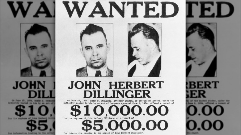 John Dillinger wanted poster