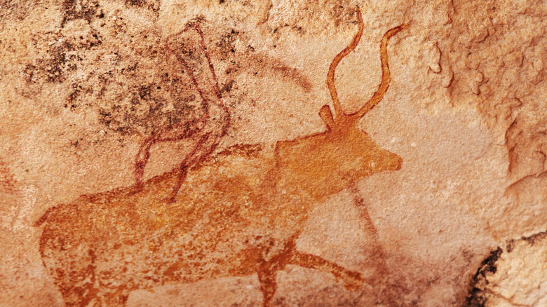 Tassili N'Ajjer horned cow