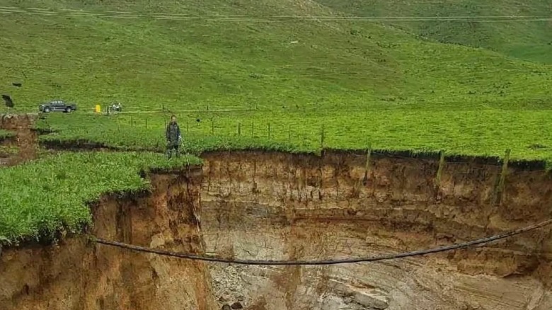 the New Zealand sinkhole